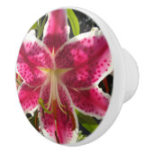 熱帯エレガントピンクの花クラシック セラミックノブ (右)