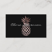 熱帯エレガントフェイクバラ金ゴールド 名刺 (正面)