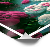 熱帯エレガントフラミンゴ–70852 ポスター (コーナー)