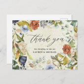 熱帯エレガントフローラサンキューカード シーズンポストカード (正面/裏面)