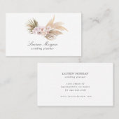 熱帯エレガントフローラミニマリスト 名刺 (正面/裏面)