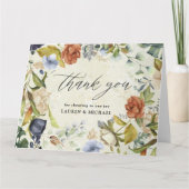 熱帯エレガントフローラ写真サンキューカード カード (正面)