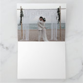 熱帯エレガントフローラ写真サンキューカード カード (内部)