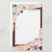 熱帯エレガントフローラ文房具 便箋 (正面/裏面)