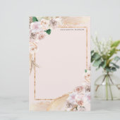 熱帯エレガントフローラ文房具 便箋 (スタンド正面)