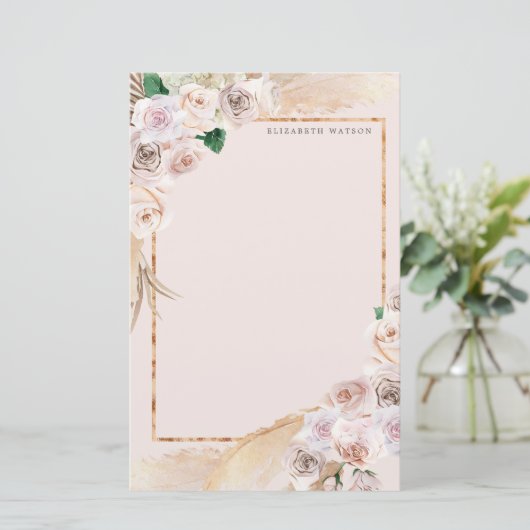 熱帯エレガントフローラ文房具 便箋 (スタンド正面)