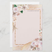 熱帯エレガントフローラ文房具 便箋 (正面/裏面)