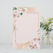 熱帯エレガントフローラ文房具 便箋 (スタンド正面)