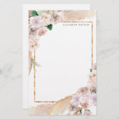 熱帯エレガントフローラ文房具 便箋 (正面/裏面)