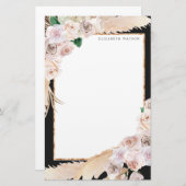 熱帯エレガントフローラ文房具 便箋 (正面/裏面)