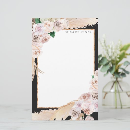 熱帯エレガントフローラ文房具 便箋 (スタンド正面)