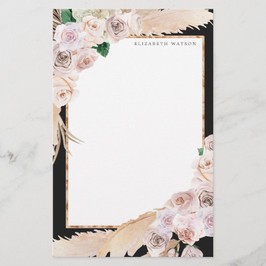 熱帯エレガントフローラ文房具 便箋 (正面)