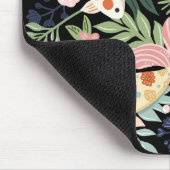 熱帯エレガントフローラ植物性コイ魚池 マウスパッド (コーナー)