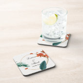 熱帯エレガントフローラ結婚ズ コースター (右側)