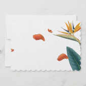 熱帯エレガントフローラ結婚ズ サンキューカード (裏面)