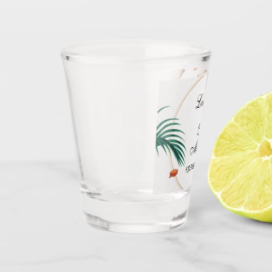 熱帯エレガントフローラ結婚ズ ショットグラス (左)