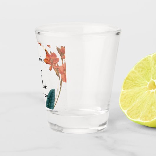 熱帯エレガントフローラ結婚ズ ショットグラス (右)