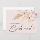 熱帯エレガントフローラ花嫁招待状 ポストカード (正面/裏面)