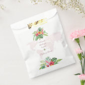 熱帯エレガントフローラ金ゴールドワールドマ結婚ップ フェイバーバッグ (封をした状態)