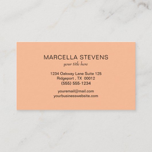 熱帯エレガントフローラ 名刺 (裏面)