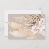 熱帯エレガントフローラRSVPカード 出欠カード (裏面)