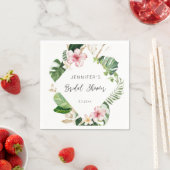 熱帯エレガントブライダルシャワーナプキン スタンダードカクテルナプキン (インサイチュ)