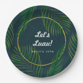 熱帯エレガントルアウ(ハワイ式宴会)紙プレート ペーパープレート (正面)