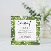 熱帯エレガント卒業パーティーの招待 招待状 (スタンド正面)