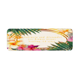 熱帯エレガント差出人住所 ラベル