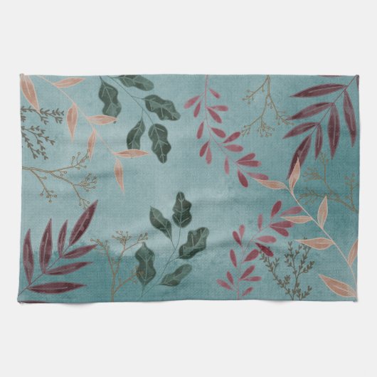 熱帯エレガント植物学 キッチンタオル (横)