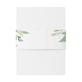 熱帯エレガント緑葉結婚式招待状 招待状ベリーバンド (裏面例)