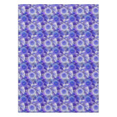 熱帯エレガント青白ハイビスカスの花 テーブルクロス (正面)