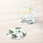 熱帯オウムのコースターセット ラウンドペーパーコースター (インサイチュ)