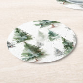 熱帯オウムのコースターセット ラウンドペーパーコースター (アングル)