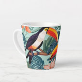 熱帯オウムのコーヒーマグ カフェラテマグ (左アングル)