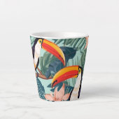 熱帯オウムのコーヒーマグ カフェラテマグ (正面)