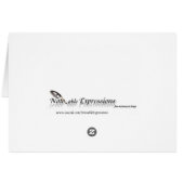 熱帯オウムのテーブル数テントカード (裏面横)