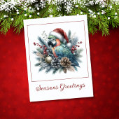 熱帯オウム季節のごあいさつクリスマス カード