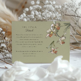 熱帯オウム結婚ペア情報カード エンクロージャーカード
