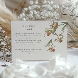 熱帯オウム結婚ペア情報カード エンクロージャーカード