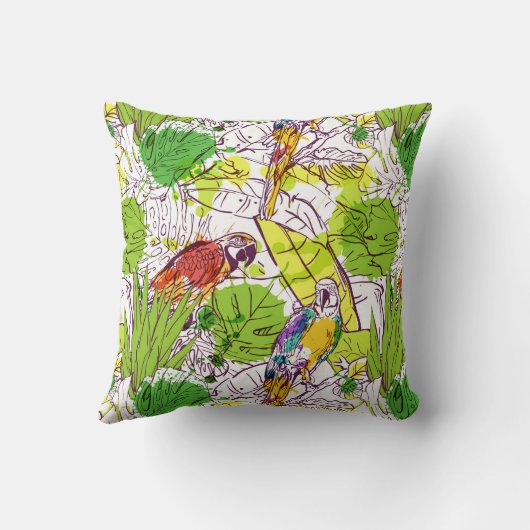 熱帯オウム クッション (裏面)