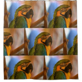 熱帯オウム シャワーカーテン (正面)