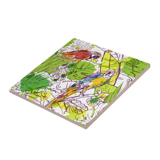 熱帯オウム タイル (側面)