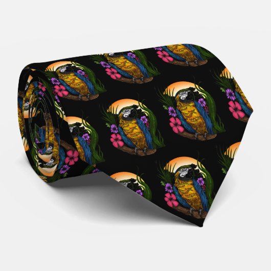 熱帯オウム ネクタイ (ロール)