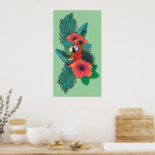 熱帯オウム ポスター (キッチン)