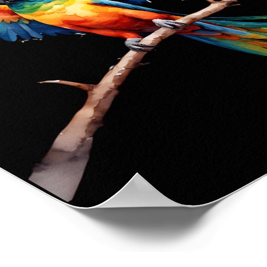 熱帯オウム ポスター (角)