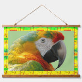 熱帯オウム 吊り下げ型タペストリー (正面)