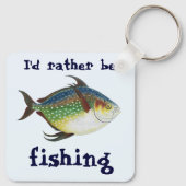 熱帯オパール魚、ヴィンテージ海洋水中競技動物 キーホルダー (裏面)