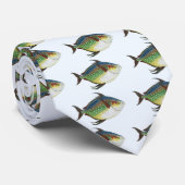 熱帯オパール魚、ヴィンテージ海洋水中競技動物 ネクタイ (ロール)