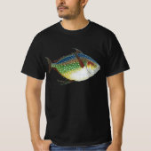 熱帯オパール魚、ヴィンテージ海洋水中競技動物 Tシャツ (正面)